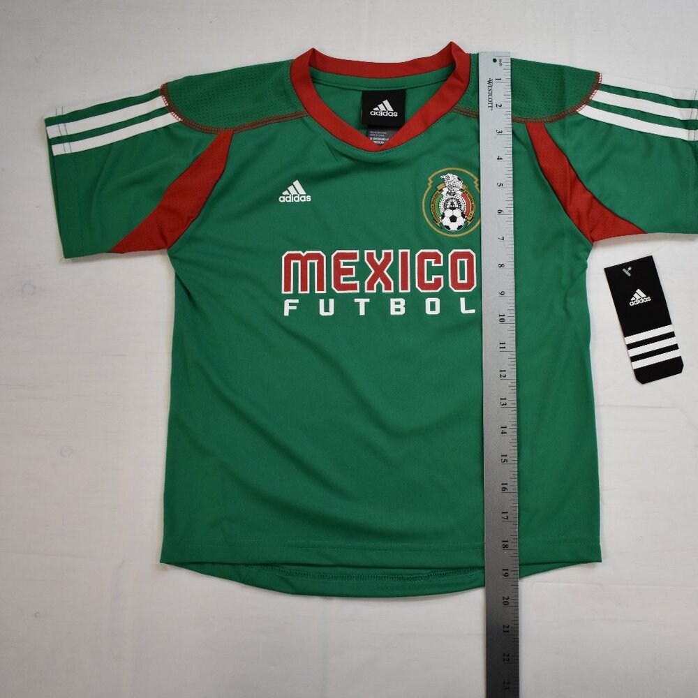 adidas Little Kids Mexico El Tri Selección Futbol Soccer Jersey New M (5-6) - Picture 5 of 11
